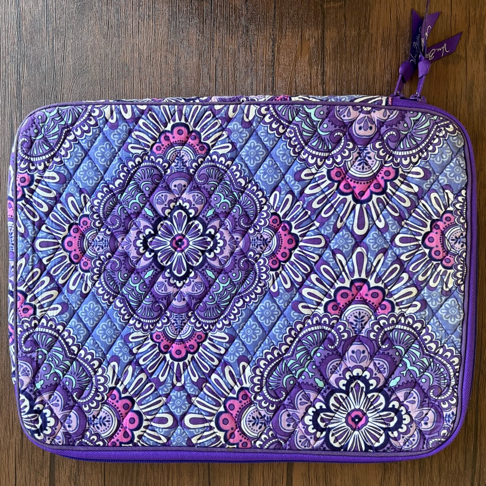 Purple Vera Bradley Laptop Case